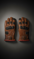Heritage leather riding gloves